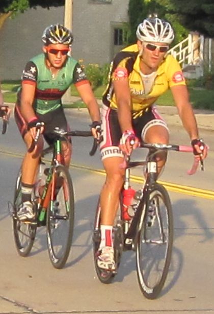 Cody Foster following the Yellow Jersey